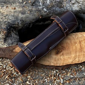 cow hide leather sheath
